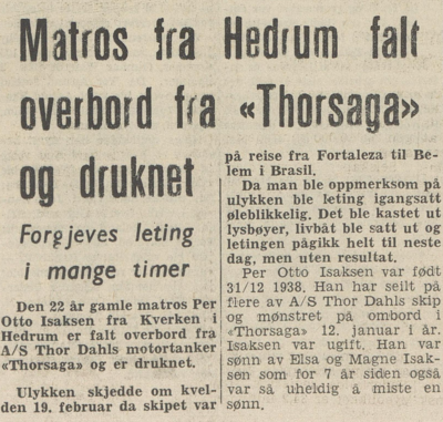 19610223 Sandefjords Blad - matros fra Kverken druknet.png